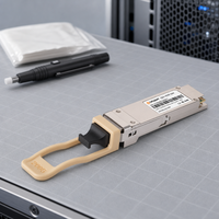 Transceiver optique InfiniBand HDR QSFP56 200G 850nm MMF 100m MPO-12 APC DOM pour concentrateur de cluster GPU NVIDIA vers carte réseau