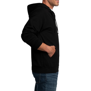 Sweat-shirt à capuche oversize pour homme, fermeture éclair, en polaire douce et chaude - Product Image 4