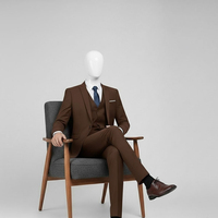 Costume d'affaires professionnel pour homme 2026, coupe ajustée unique, simple boutonnage, élégant, respirant, en velours côtelé, vêtement de travail