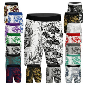 100% High Quality Apparel Kickboxing Running Stretchy High Quality Fabric Customized Printed Own Design Compression Shorts - Product Image 1