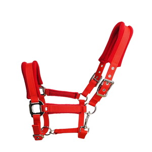 Beautiful 20mm Wide Webbing Bridle Fastener Zinc Alloy Nickel Plated Rope Halter with Sponge <b>Cushion</b> Eco Friendly Horse tack - Product Image 3