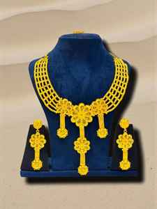 AWAIS HOUSE - Juego de Joyería Vintage Personalizado de Latón Chapado en Oro con Diamantes Infinitos, Estilo Hip Hop, para Bodas y Fiestas, Collar y Pulsera para Mujer - Product Image 4