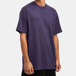 Vente d'usine Nouveau design T-shirt homme à poche poitrine respirant séchage rapide personnalisé OEM Toile Polyester/Coton de haute qualité - Product Image 5
