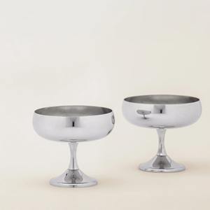 Bol à glace en métal finition classique pour servir des desserts glacés, usage restaurant - Product Image 2