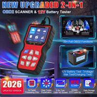 Escáner de Diagnóstico de Fallas Rojo HC368, Herramienta de Diagnóstico Automotriz de 12V, Herramienta Eléctrica para Autos