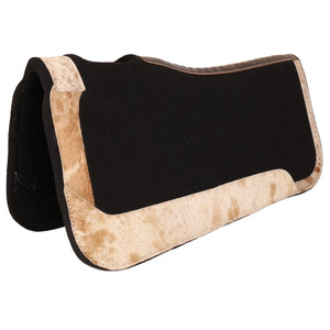 Tapis de selle professionnel en feutre de laine pour chevaux, tapis d'équitation western, tapis de selle pour ranch et roping, fournisseur en gros de qualité supérieure - Product Image 4