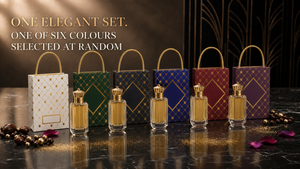 ชุดของขวัญน้ำหอมพรีเมียม UDIMISK Luxury Golden Crown ขวดแก้วพิมพ์ลาย UV ทำมืออย่างประณีต กล่องของขวัญบุผ้าซาติน - Product Image 5