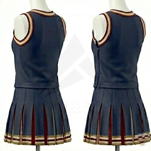 Factory Direct Custom Cheerleading Uniforms Comfortable Stretchable Girls Professional Team Sportswear Sets - Product Image 4