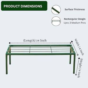 Metal Plant Stand Decorative <b>Pot</b> Holder for Balcony Garden & Home Apollo - Product Image 2