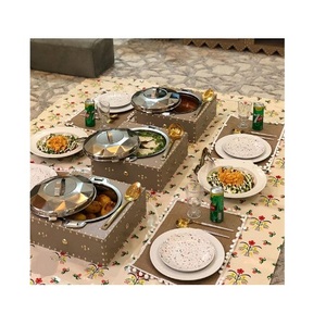 Customized Size And Shape <b>Food</b> Serving Dish Hammered Design Copper And Steel Double Wall <b>Food</b> Serving Dish - Product Image 5