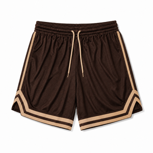 Shorts de basketball en polyester mesh de haute qualité, personnalisés avec logo imprimé, vente en gros, grandes tailles, sublimation, unisexe, été - Product Image 4