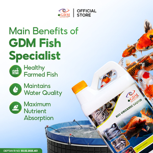 GDM Organic Liquid Aquaculture Feed Additive <b>5L</b> Fish Probiotic for Tilapia Carp Catfish Shrimp Healthy Farming - Product Image 4