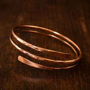 กำไลข้อมือทองแดงสำหรับผู้ชายและผู้หญิง แม่เหล็กทองแดงบริสุทธิ์จากบราซิล ของขวัญเครื่องประดับกำไลข้อมือ - Product Image 6