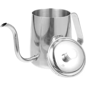 Bouilloire à café en acier inoxydable à bec col de cygne, vente en gros OEM, pot à thé et eau, poignée résistante à la chaleur, pichet pour cafetière à filtre - Product Image 4