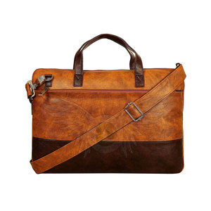 Sac pour ordinateur portable en cuir véritable Career pour les voyages d'affaires et les tâches au bureau, avec un design durable et un rangement dédié - Product Image 3