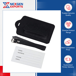 Ensemble porte-passeport et étiquette de bagage en cuir PU de qualité supérieure, sur mesure et personnalisable, par un fabricant indien réputé, parmi les plus vendus. - Product Image 5