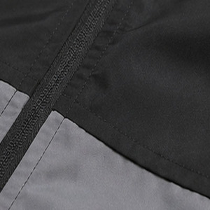 <b>Men's</b> Full-Zip Sporty Windbreaker Casual Two-Tone Lightweight Outdoor <b>Jacket</b> with Hood - Product Image 3