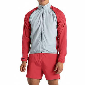 Ensemble veste coupe-vent courte pour homme en polyester/nylon respirant, léger, imperméable, à capuche, résistant à la pluie, streetwear, randonnée - Product Image 4