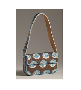 กระเป๋าถือปักลูกปัดแบบสะพายข้าง ผลิตในอินเดีย งานฝีมือระดับพรีเมียม ปักลายสวยงาม น้ำหนักเบา รูปทรงสี่เหลี่ยม เหมาะสำหรับงานปาร์ตี้ - Product Image 1