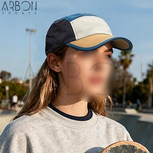 Nouvelles casquettes 5 panneaux ajustables en nylon imperméable pour sports de plein air, colorées, personnalisées, de haute qualité, pour adultes, idéales pour l'été. - Product Image 4