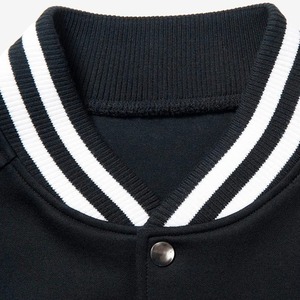 เสื้อแจ็คเก็ตวาร์ซิตี้สีกรมท่าสำหรับผู้ชาย ทรงปกติ ปกคอพับ ปิดด้วยซิป สวมใส่สบายๆ ในฤดูใบไม้ร่วง สีพื้น ผ้าถักโพลีเอสเตอร์ - Product Image 6