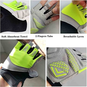 ถุงมือปั่นจักรยานแบบครึ่งนิ้ว ATTIRELY SPORTS ระบายอากาศได้ดี ผลิตจากโพลีเอสเตอร์ ปิดด้วยแถบตีนตุ๊กแก กันลื่น ใช้ได้ทุกฤดู สีเทาส้ม - Product Image 5