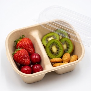 Food Packaging <b>Eco</b>-Friendly Anti Break Compostable Molded Pulp Tray Fresh food Tray From Vietnam Manufacturer Paper Boxes - Product Image 4