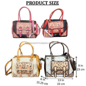 Bolso de Viaje Mediano de Cuero Hecho a Mano de Alta Calidad, Bolso de Fin de Semana, Bolso Bandolera, Bolso de Mano para Mujer, Bolso de Lona Resistente - Product Image 2