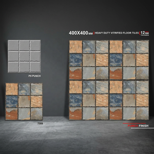 400x400mm Meilleure Qualité Pierre Parking Non Poli 40x40cm Porcelaine Mat Surface 16x16 Carreaux de Sol en Céramique à Prix Pas Cher - Product Image 5