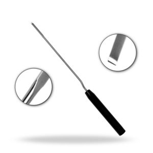 Osteotome à baïonnette latérale 18,5 pouces, instrument de chirurgie neuro-spineuse pour ostéotomie et coupe osseuse de la colonne vertébrale - Product Image 1