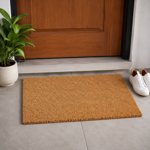 Tapis antidérapants en fibre de coco naturelle tissée et tuftée en PVC, épaisseur 15 mm, 40x60 cm, paillasson uni en fibre de coco pour porte d'entrée - Product Image 3