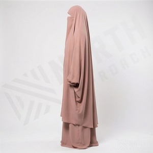 Elegante Vestido Jilbab Abaya Islámico Simple y Recto, Servicio de Venta al Por Mayor OEM, Tela de Lana de Alta Calidad, Prenda Modesta - Product Image 3