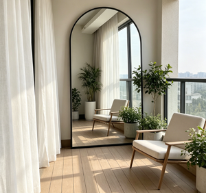 Minimalist Full Length Floor <b>Mirror</b> Metal Framed 6 Mm Thickness Home Use - Product Image 6