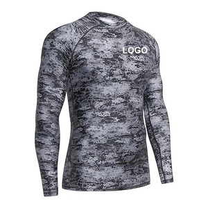 Nueva Llegada: Camisetas de Compresión Rash Guard para Hombre, Lisas o con Estampado Personalizado, Sin Gi, Transpirables, de Spandex/Poliéster, Ajuste Ceñido, Venta al Por Mayor - Product Image 4