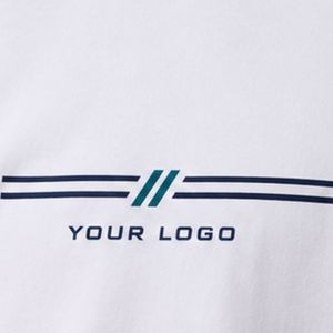 Camiseta de manga larga raglán personalizada en blanco y azul marino para hombre, de algodón premium, cuello redondo, con gráfico de béisbol, ropa personalizada OEM. - Product Image 6