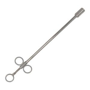Pistolet d'insémination artificielle pour bovins en acier inoxydable Zachary Industries ZI-VET-542, seringues vétérinaires durables de 0,25 ml/0,5 ml - Product Image 2