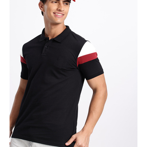 Polo à col montant en coton 100% lourd avec logo personnalisé pour hommes, broderie de qualité supérieure, idéal pour le golf - Product Image 3