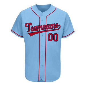 Service OEM, maillot de baseball personnalisé, polyester de haute qualité, vêtements de sport pour hommes, maillots de baseball à boutons pour adultes - Product Image 5