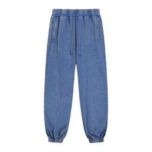 Pantalones Joggers de Pana Verde para Hombre, Cintura Elástica con Cordón, Bolsillos Laterales, Ropa Casual de Otoño, Tejido Transpirable de Peso Medio - Product Image 3