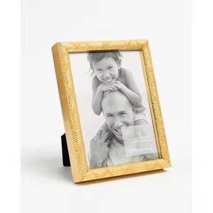 Artistic Decor Metal Glass Photo <b>Frame</b> Stylish <b>Picture</b> Display Interior Accent - Product Image 1