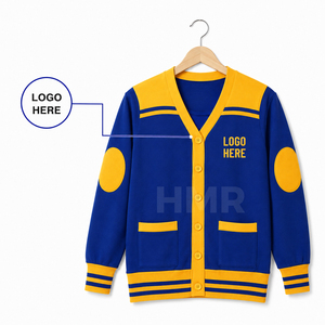 HMR Acrylique Sisterhood Fabricant personnalisé Col en V Manches complètes Sororité Broderie Tricots Pull Cardigan - Product Image 5