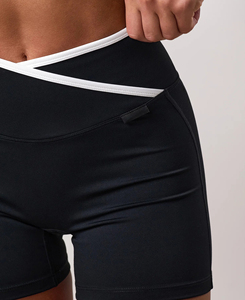 New Streetwear Simple Style <b>Women's</b> Mid Waist <b>Black</b> Sport <b>Shorts</b> Breathable Spandex/Polyester Skinny Fit 2026 Sale - Product Image 5