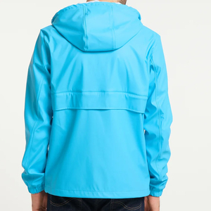 Chaqueta de bombardero con cuello levantado para hombre personalizada de alta calidad rompevientos para la temporada de lluvia e Invierno - Product Image 3