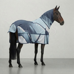 Mantas Premium para Caballos, Impermeables y Transpirables, con Cubrecuello Completo, Correas Ajustables y Tela Resistente al Desgarro - Product Image 2