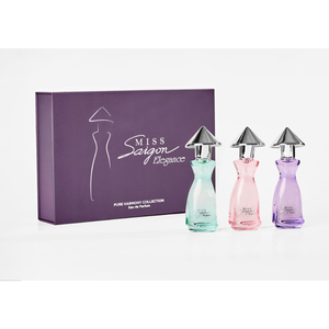 Collection de parfums miniatures Miss Saigon Elegance pour femmes, senteur douce et élégante, 3x15ml, spray longue tenue, du Vietnam, Eau de Parfum - Product Image 1