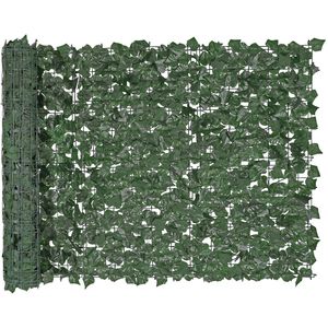 Siepe Artificiale Verde 39 x 98 cm con Giunti Rinforzati, Schermo Decorativo per Privacy, Foglie di Edera Finte - Product Image 1