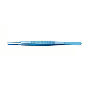 Pinzas Quirúrgicas de Acero Inoxidable Gerald con Recubrimiento Azul, Puntas Rectas Dentadas, Pinzas para Tejidos Quirúrgicos, Herramienta Hemostática de Agarre - Product Image 6