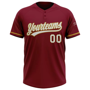 Maillot de baseball personnalisé 2026 pour hommes et femmes, respirant, grandes tailles, impression numérique, 100 % polyester, col rond - Product Image 1