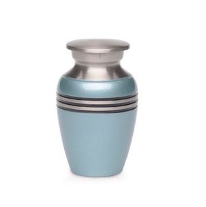Ashes Keepsake Metal Token 2 Bend Collection Latest Sky Blue Cremation Urn Loved Ones <b>Memorial</b> Ashe Keepsake Urns For Gifts - Product Image 1