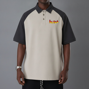 Polo de primera calidad, transpirable, de talla grande, con logo personalizado impreso, para hombre, de manga corta, 2 colores, 100% algodón. - Product Image 1